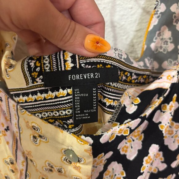 Light Patchwork Romper Forever 21 - Picture 4 of 5